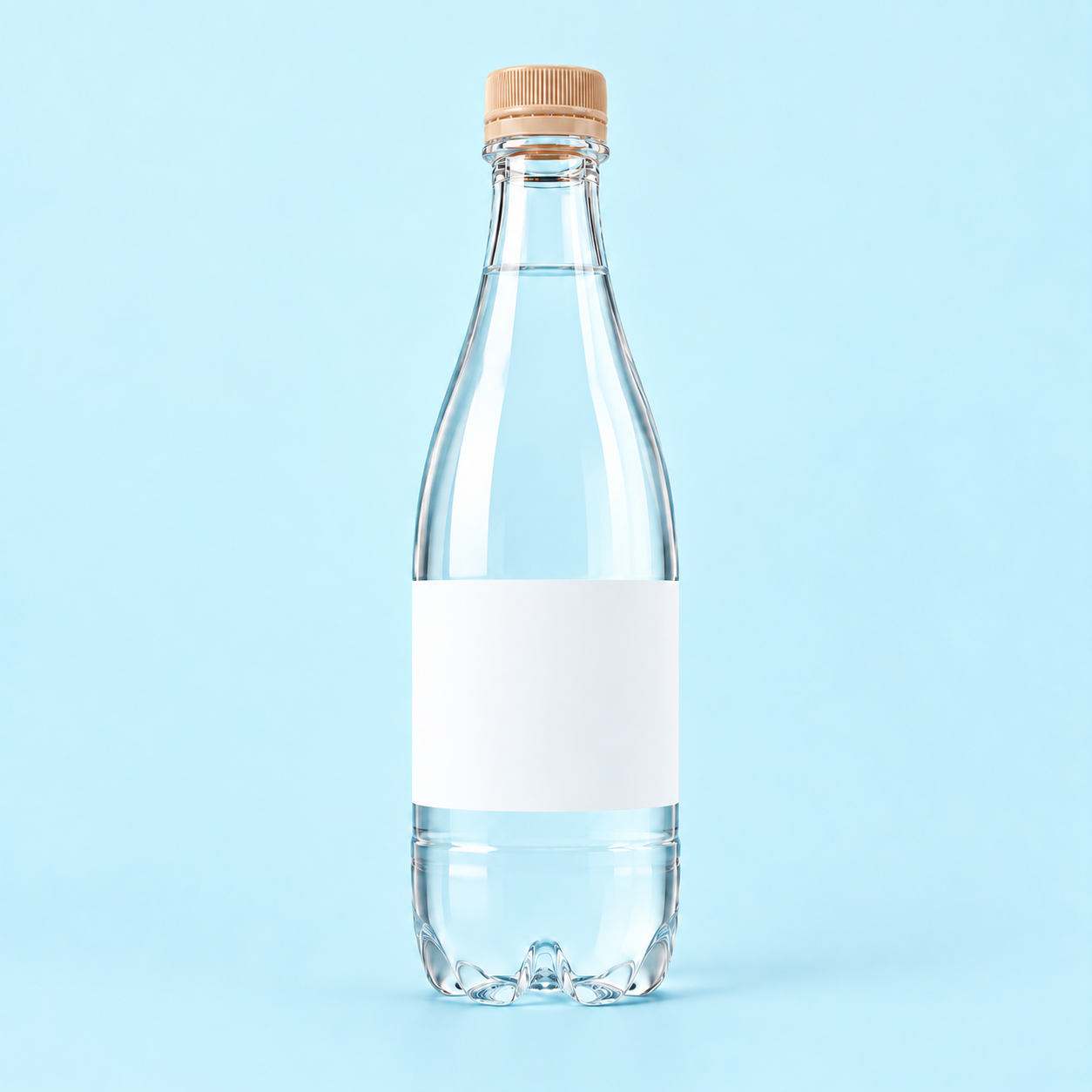 Slender celebration bottle with a personalised label